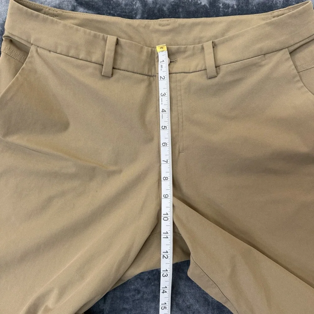 Lululemon The Works Shorts Mens 34 Khaki Tan Stretch Technical Chino 11